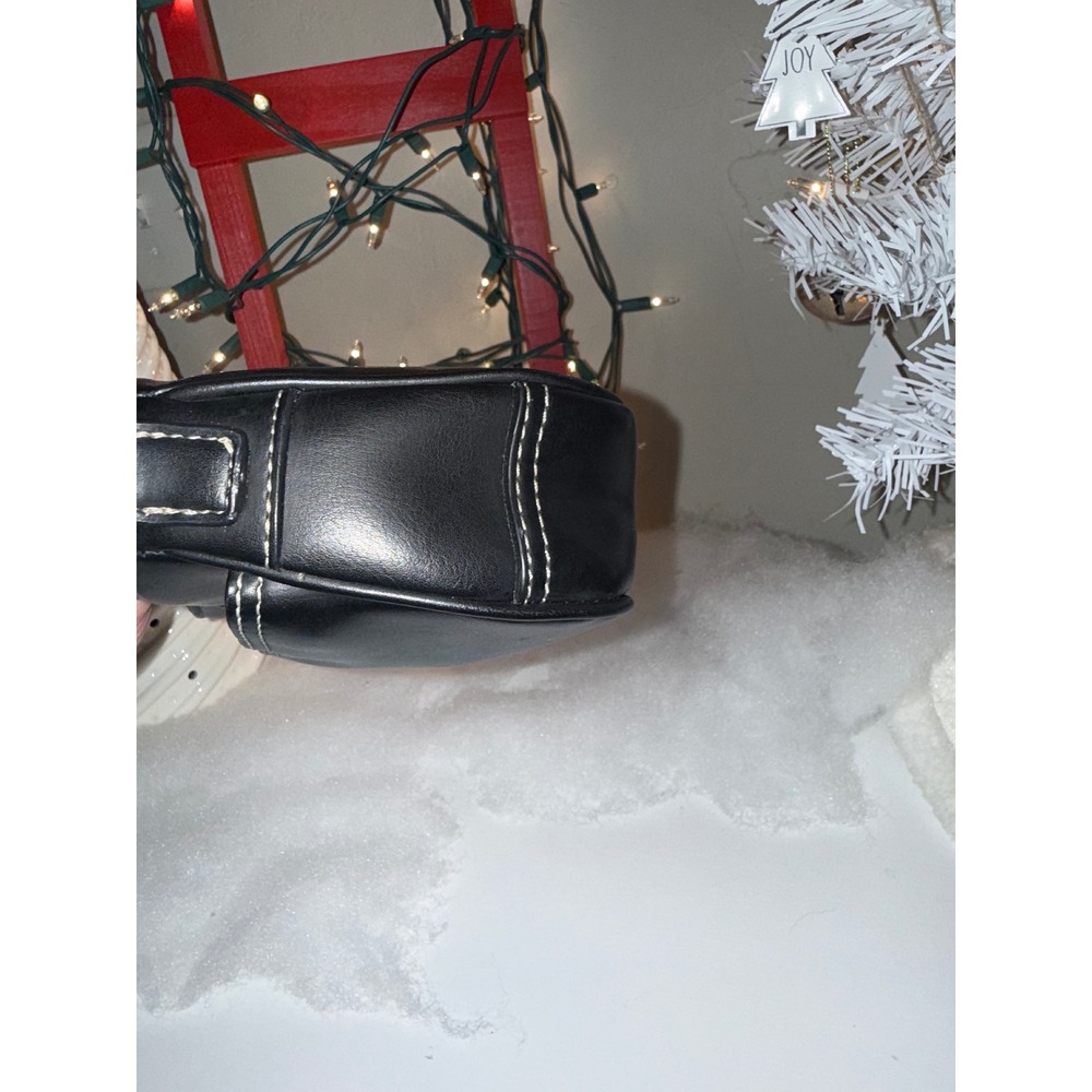 Nine & Company Black Faux Leather Shoulder Bag Small Purse - Picture 6 of 11
